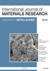 International Journal Of Materials Research