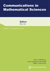 Communications In Mathematical Sciences