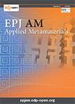 Epj Applied Metamaterials