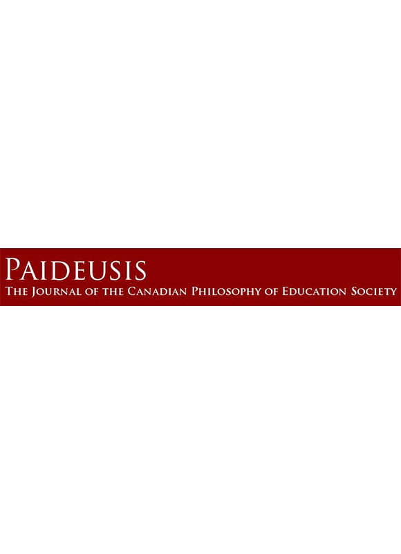 Paideusis-the Journal Of The Canadian Philosophy Of Education Society